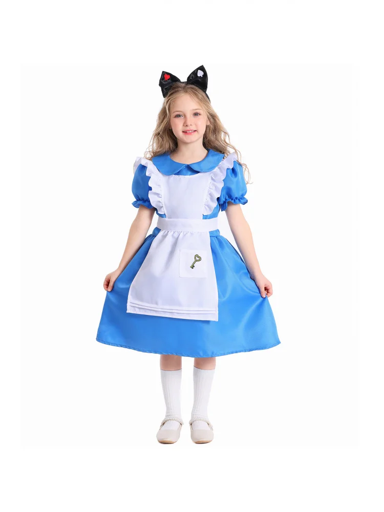 New Alice in Wonderland Maid Uniform Halloween Fairy Tale Stage Performance Costume Children's Day Outfit Polyester Material
New Alice in Wonderland Maid Uniform Halloween Fairy Tale Stage Performance Costume Children's Day Outfit Polyester Material