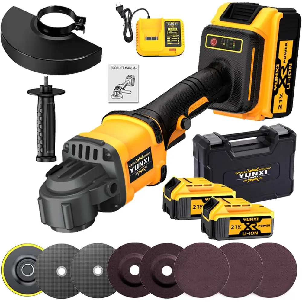 Беспроводная угловая шлифмашина 2025 года с двумя литий-ионными аккумуляторами и комплектом быстрого зарядного устройства
Беспроводная угловая шлифмашина 2025 года с двумя литий-ионными аккумуляторами и комплектом быстрого зарядного устройства