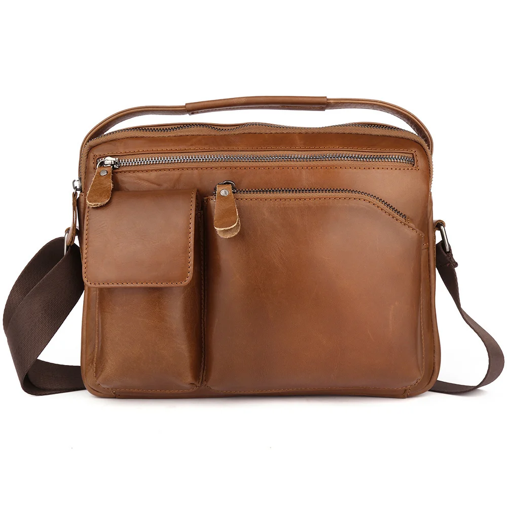 Genuine Leather Men's Shoulder Bag Vintage Messenger Men Handbag for iPad Business Crossbody s Tote
Genuine Leather Men's Shoulder Bag Vintage Messenger Men Handbag for iPad Business Crossbody s Tote
