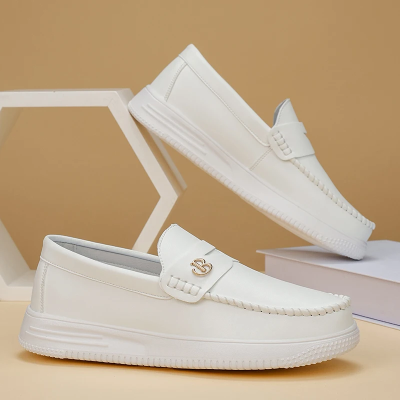 Men's Loafers High Quality Soft Bottom Comfort Anti Slip Driving Leather Shoes for Breathable Casual Male Flat Single Shoe
Men's Loafers High Quality Soft Bottom Comfort Anti Slip Driving Leather Shoes for Breathable Casual Male Flat Single Shoe