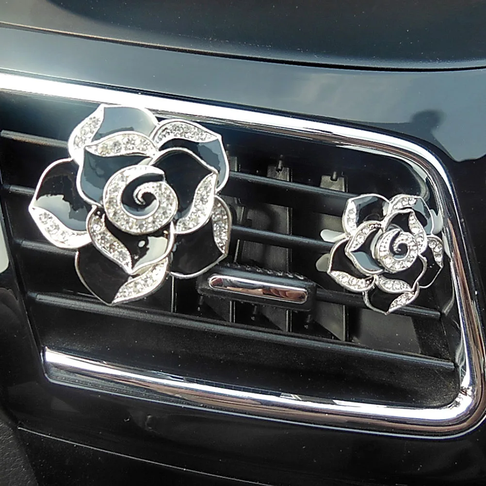 Rhinestone Car Air Freshener Vent Clip Fragrance Balm Holder Stress Relief Decorative Flower Interior for Ladies
Rhinestone Car Air Freshener Vent Clip Fragrance Balm Holder Stress Relief Decorative Flower Interior for Ladies