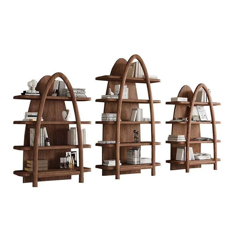 Black walnut bookshelves, solid wood shelves, study furniture, modern simple lattice floor-to-ceiling bookcases
Black walnut bookshelves, solid wood shelves, study furniture, modern simple lattice floor-to-ceiling bookcases