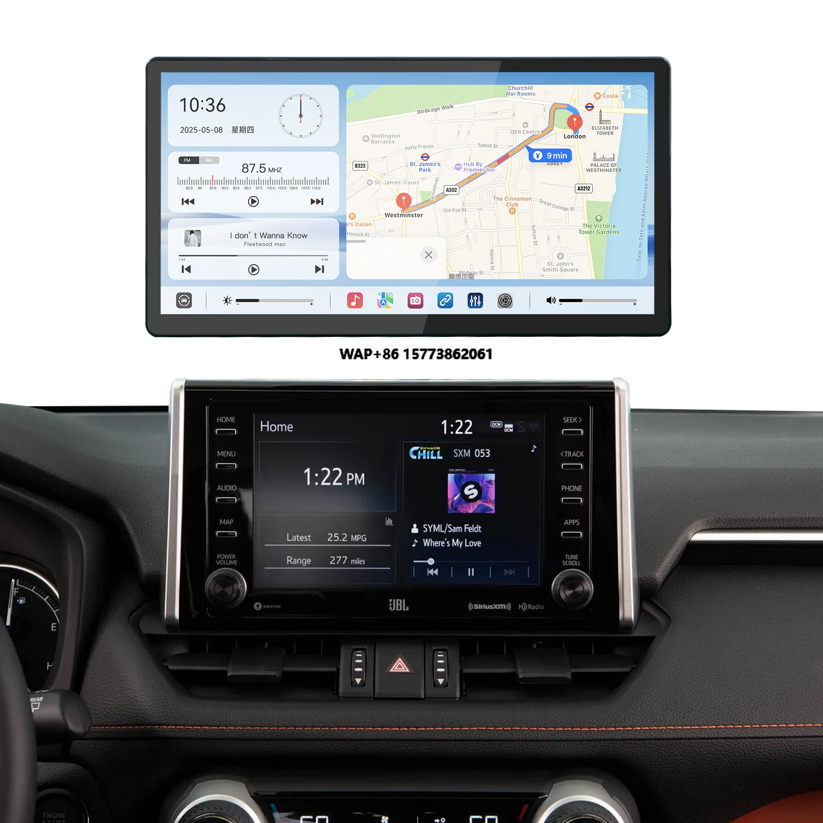 13.1 Inch Radio Navigation Multimedia Screen Wireless Carplay Android Auto for tyt rav4 2019-2022
13.1 Inch Radio Navigation Multimedia Screen Wireless Carplay Android Auto for tyt rav4 2019-2022