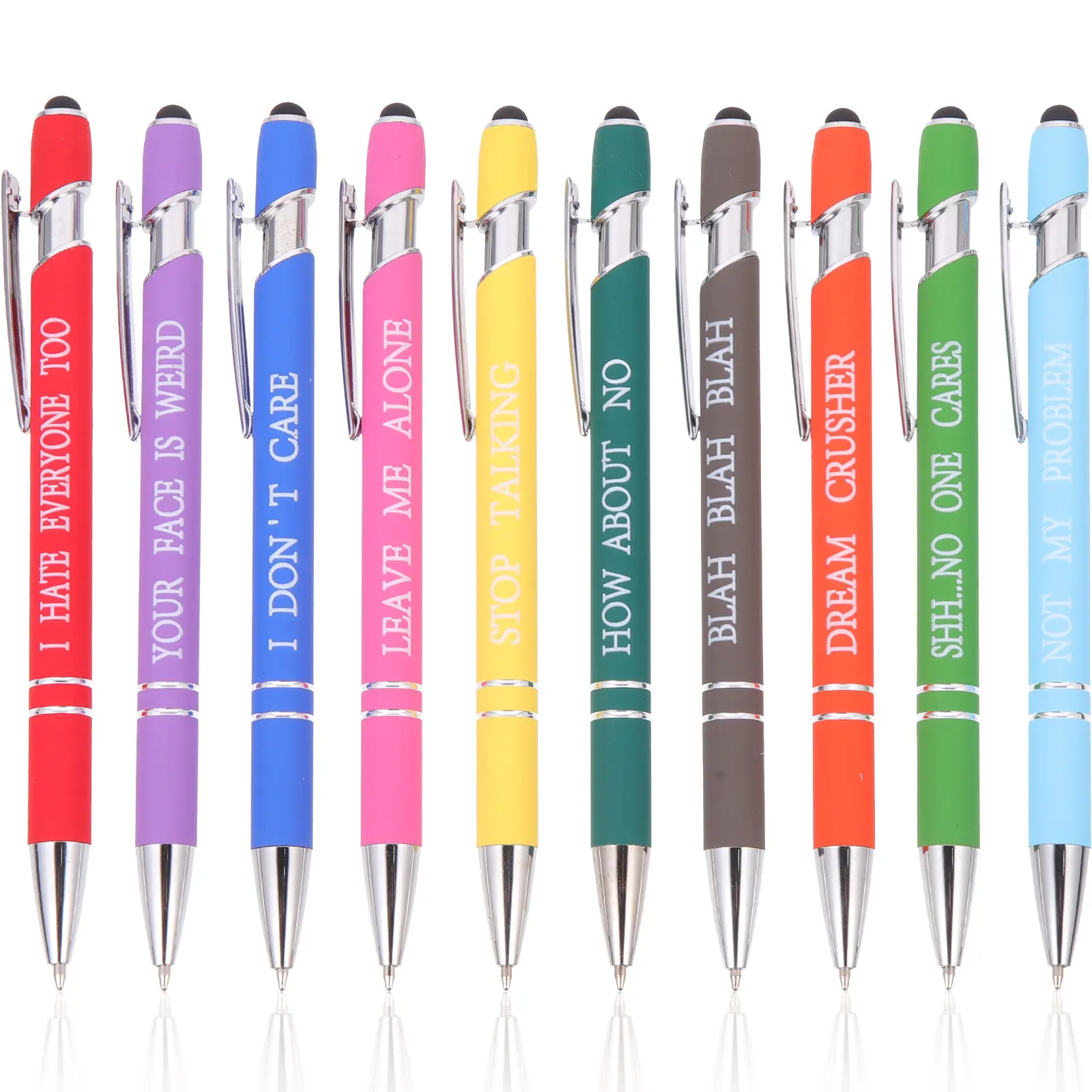 10Pcs Inspirational Motivational Ballpoint Pens Premium Metal Writing Tools Smooth Ergonomic Grip for Office Study Home
10Pcs Inspirational Motivational Ballpoint Pens Premium Metal Writing Tools Smooth Ergonomic Grip for Office Study Home