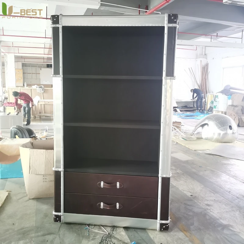 U-best Loft Style Vintage Aluminum Trunk Chest Metal Corner Sideboard Tall Home Bar American Style Aviator Storage Wine Display
U-best Loft Style Vintage Aluminum Trunk Chest Metal Corner Sideboard Tall Home Bar American Style Aviator Storage Wine Display