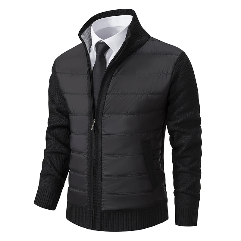 Men Jackets Fleece Cardigan Winter Contrast Splice Knittde Sweater Breathable Thicken Warm Stand Collar Casual Coat Sweater Mens
Men Jackets Fleece Cardigan Winter Contrast Splice Knittde Sweater Breathable Thicken Warm Stand Collar Casual Coat Sweater Mens