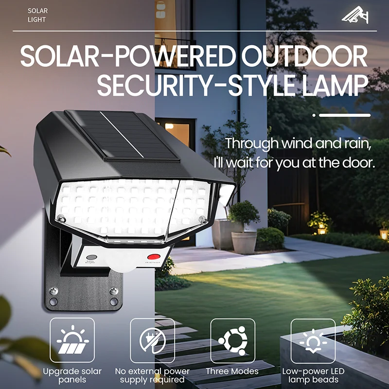 Motion Sensor Outdoor Lights Solar Lamp with LED 3 Modes Motion Surveillance-Style Outdoor Lamp Outdoor Solar Lamp for Garage
Motion Sensor Outdoor Lights Solar Lamp with LED 3 Modes Motion Surveillance-Style Outdoor Lamp Outdoor Solar Lamp for Garage