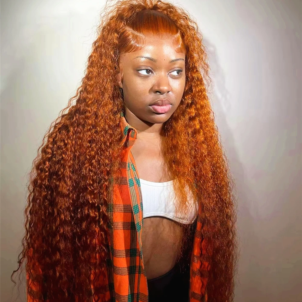 30 36 Inch Curly Orange Ginger 13x6 Hd Lace Frontal Wigs For Women Deep Water Wave Human Hair 100% Brazilian On Sale Clearance
30 36 Inch Curly Orange Ginger 13x6 Hd Lace Frontal Wigs For Women Deep Water Wave Human Hair 100% Brazilian On Sale Clearance