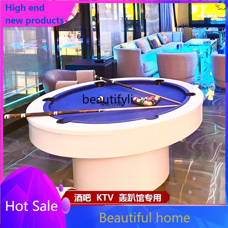 Круглый бильярдный стол, мраморный коммерческий стол для взрослых, бар «два в одном», КТВ, место для вечеринки, американский стиль, черный восемь K4050
Круглый бильярдный стол, мраморный коммерческий стол для взрослых, бар «два в одном», КТВ, место для вечеринки, американский стиль, черный восемь K4050