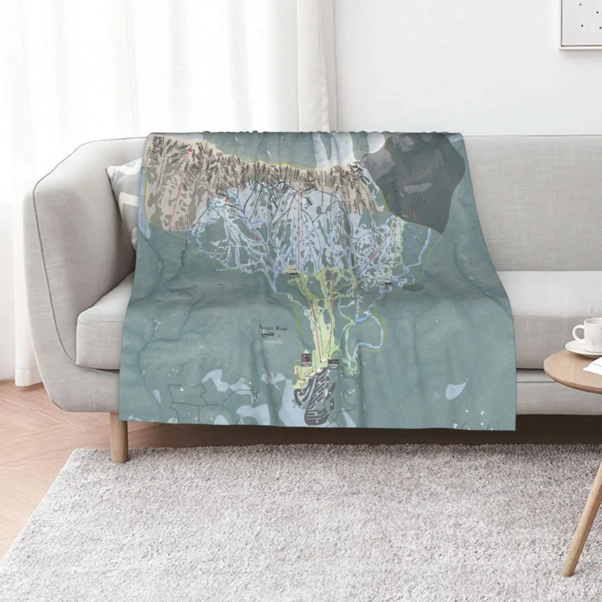 Bridger Bowl Resort Trail Map Throw Blanket Foldable Soft Warm Blanket for Outdoor Use
Bridger Bowl Resort Trail Map Throw Blanket Foldable Soft Warm Blanket for Outdoor Use