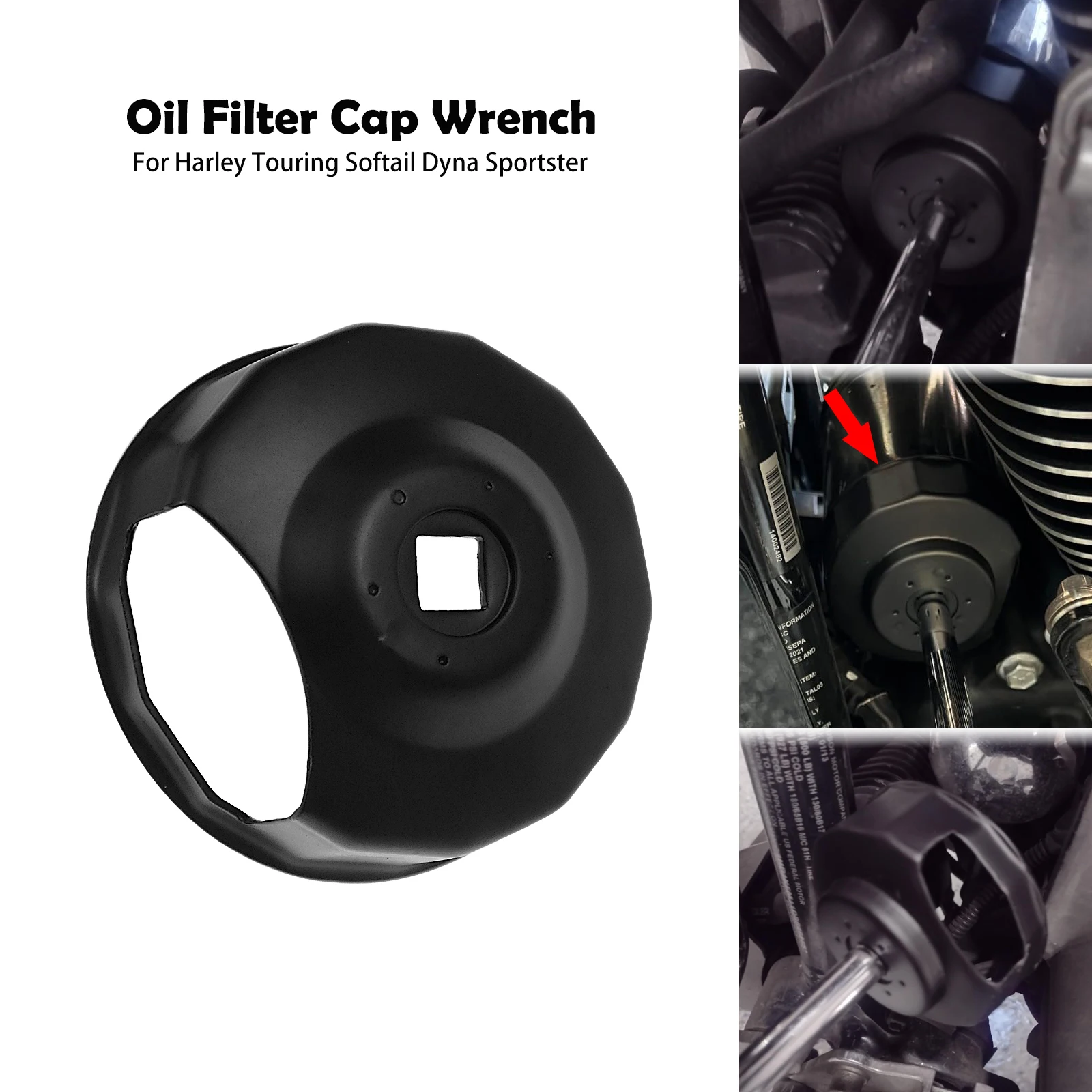 Motorcycle 76mm Oil Filter Cap Type Wrench End Cap Style Drive Socket For Harley Touring Road Glide Sportster 883 Dyna Softail
Motorcycle 76mm Oil Filter Cap Type Wrench End Cap Style Drive Socket For Harley Touring Road Glide Sportster 883 Dyna Softail