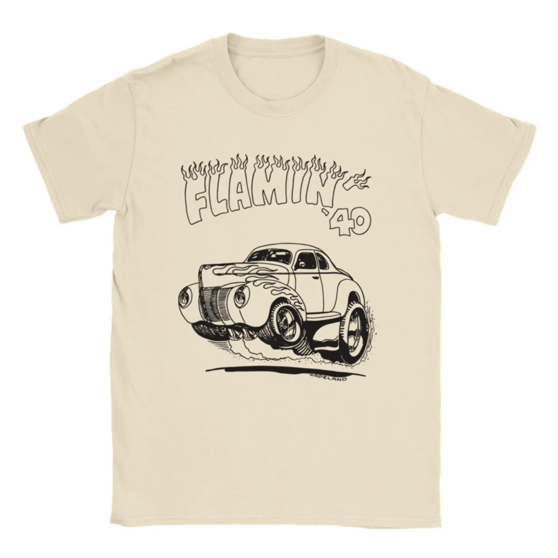 Футболка унисекс с круглым вырезом Flamin 40, Old School Hot Rod 
Футболка унисекс с круглым вырезом Flamin 40, Old School Hot Rod