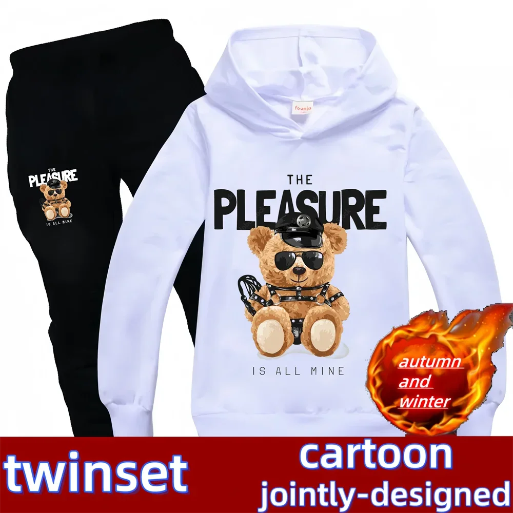 Teddy Bear Kawaii Girls Boys Print Hoodie Black Girls Baby Hoodie Fashion Harajuku Kids Sweatshirt Jacket Spring and Autumn sets
Teddy Bear Kawaii Girls Boys Print Hoodie Black Girls Baby Hoodie Fashion Harajuku Kids Sweatshirt Jacket Spring and Autumn sets