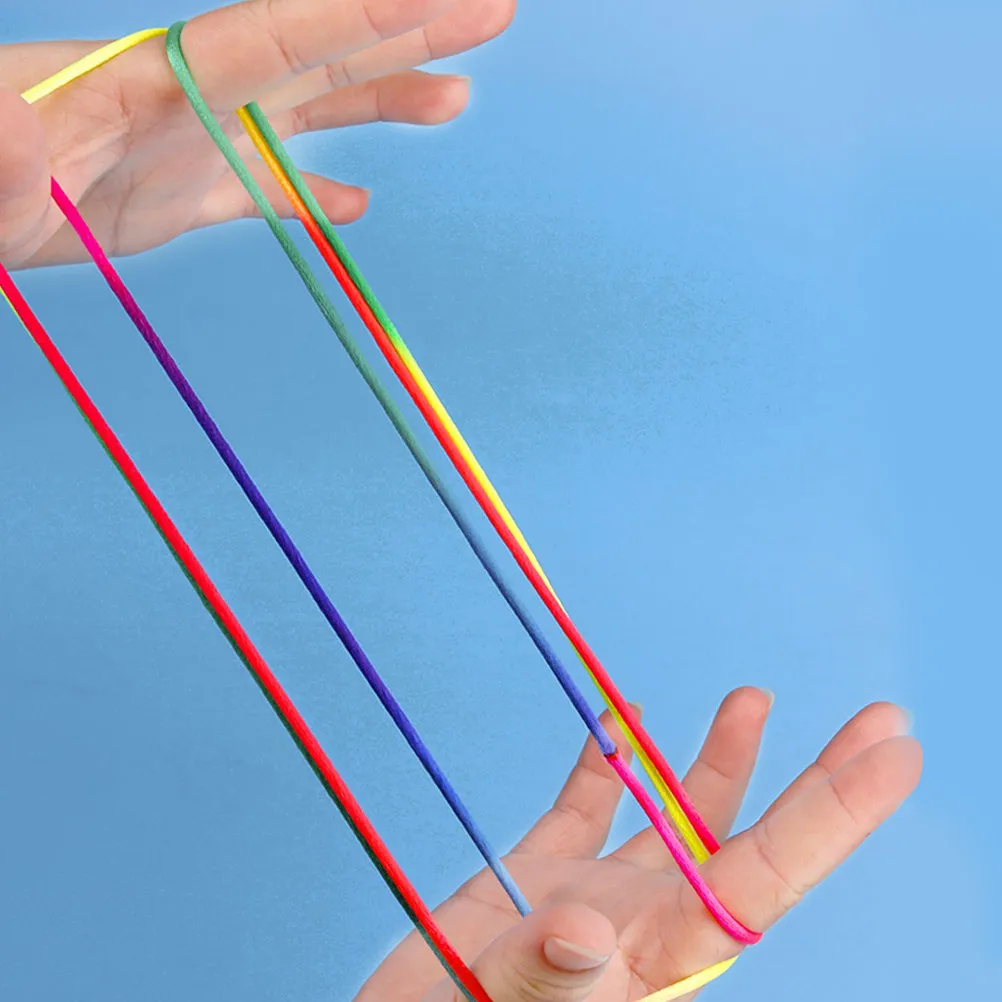 Набор из 4-х радужных веревок для игры в «Кошачью колыбельку»: прочные, нежные, для развития мелкой моторики и творческого мышления у детей
Набор из 4-х радужных веревок для игры в «Кошачью колыбельку»: прочные, нежные, для развития мелкой моторики и творческого мышления у детей