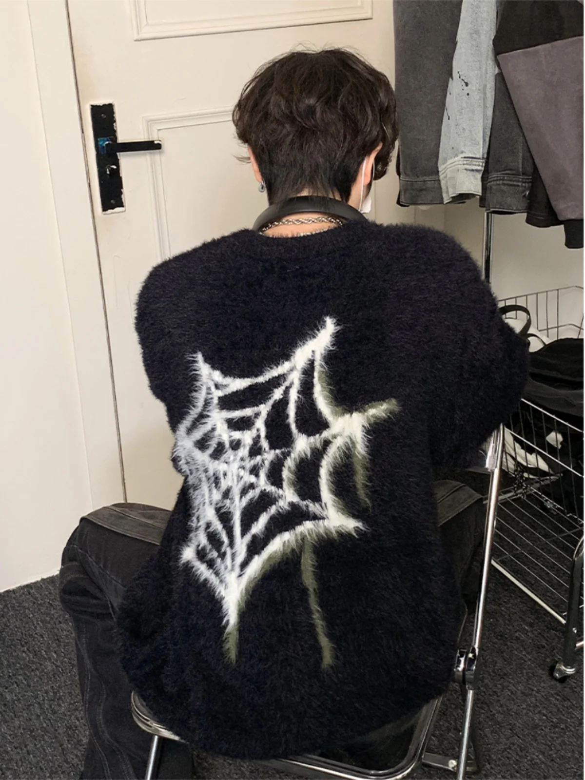 Lazy Sle Men's Knitted Sweater Spider Embroidery Loose Fit Crew Ne Casual Wear Comfortable Breathable Spring Autumn
Lazy Sle Men's Knitted Sweater Spider Embroidery Loose Fit Crew Ne Casual Wear Comfortable Breathable Spring Autumn