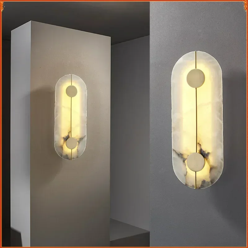 Nordic Modern Creative Marble Wall Lamp for Living Room Gold Copper Home Indoor Decoration LED Sconce Bedroom Bedside Round
Nordic Modern Creative Marble Wall Lamp for Living Room Gold Copper Home Indoor Decoration LED Sconce Bedroom Bedside Round