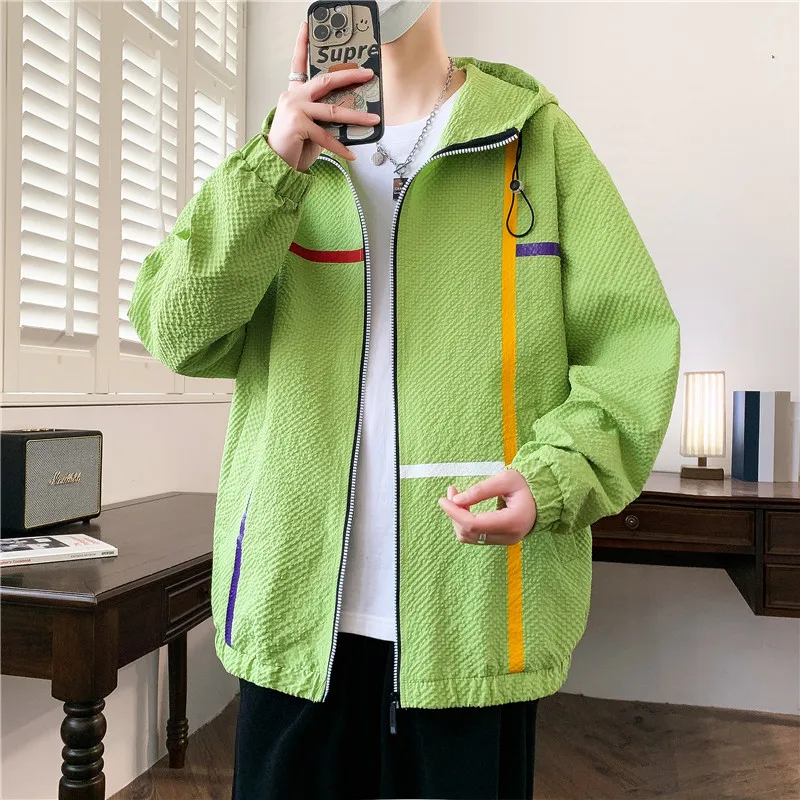 Casual Sun Protection Clothing 2025 Summer Men's Thin Breathable Hooded Coats Outdoor Lightweight Jackets Quick Dry Skin Tops
Casual Sun Protection Clothing 2025 Summer Men's Thin Breathable Hooded Coats Outdoor Lightweight Jackets Quick Dry Skin Tops