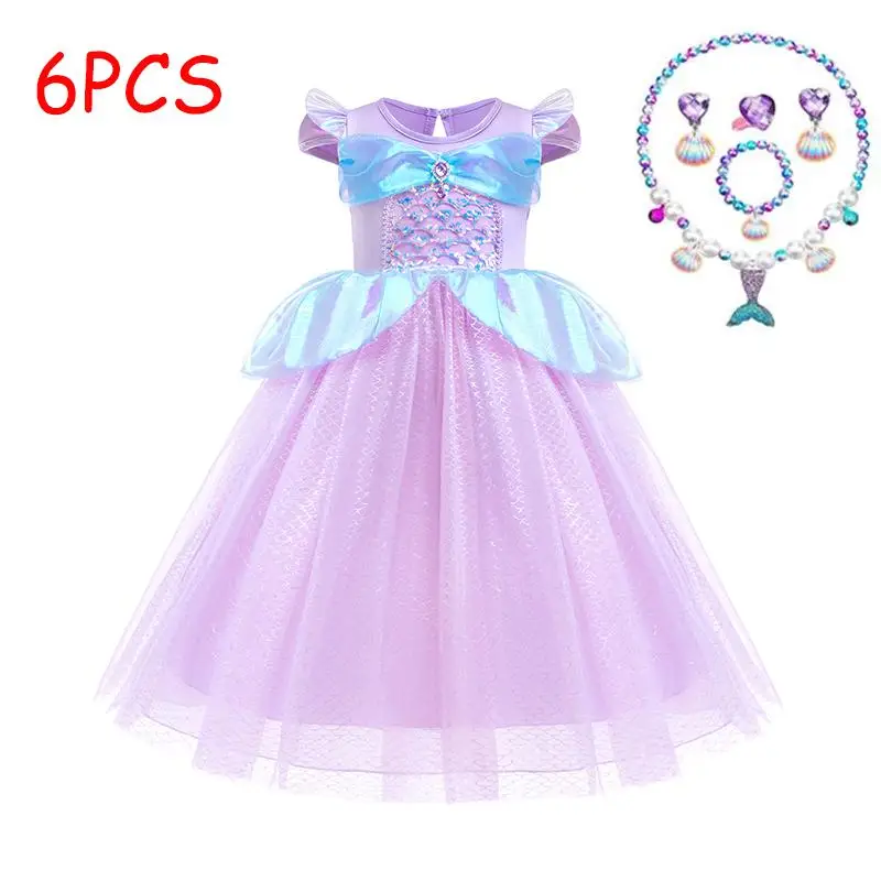 New Girl's Flying Sleeve Sticky Diamond Mesh Halloween Mermaid Cosplay Glitter School Party Evening Dress for 2-10 Years
New Girl's Flying Sleeve Sticky Diamond Mesh Halloween Mermaid Cosplay Glitter School Party Evening Dress for 2-10 Years