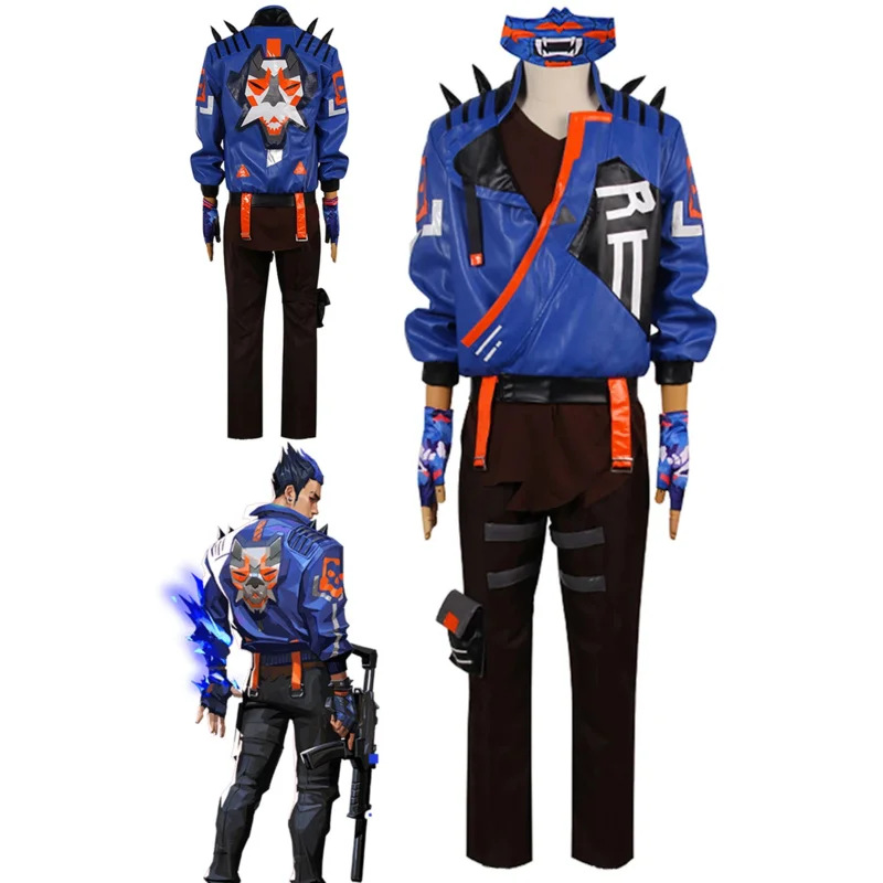 Game Valorant Yoru Cosplay Men Costume Roleplay Fantasia Outfits Jacket Gloves Man Fancy Dress Up Party Clothes For Role Playing
Game Valorant Yoru Cosplay Men Costume Roleplay Fantasia Outfits Jacket Gloves Man Fancy Dress Up Party Clothes For Role Playing