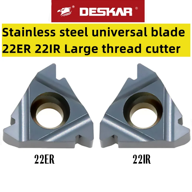 DESKAR Original 22ER 22IR 3.5 4.0 4.5ISO 5.0ISO 5.5ISO 6.0ISO LDA Turning Tools CNC Lathe Cutter Threading Carbide Inserts16ER
DESKAR Original 22ER 22IR 3.5 4.0 4.5ISO 5.0ISO 5.5ISO 6.0ISO LDA Turning Tools CNC Lathe Cutter Threading Carbide Inserts16ER