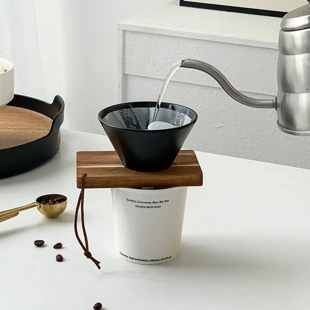 Reusable Coffee Filter Porcelain Dripper with Base Coffee Dripper Cone Eco-Friendly Convenient Drip Coffee Funnel Office
Reusable Coffee Filter Porcelain Dripper with Base Coffee Dripper Cone Eco-Friendly Convenient Drip Coffee Funnel Office