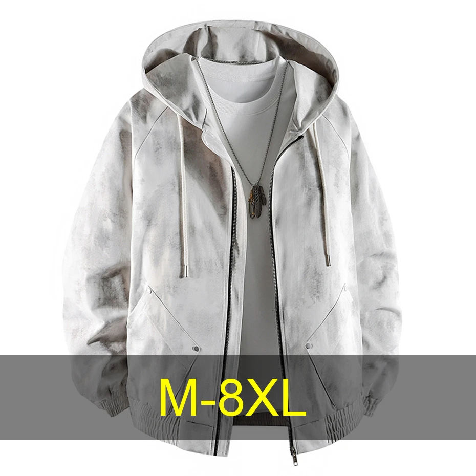 Ветровка, мужская куртка больших размеров 8XL, куртки с капюшоном, весенне-осенняя модная повседневная винтажная куртка, мужская верхняя одежда, большой размер
Ветровка, мужская куртка больших размеров 8XL, куртки с капюшоном, весенне-осенняя модная повседневная винтажная куртка, мужская верхняя одежда, большой размер