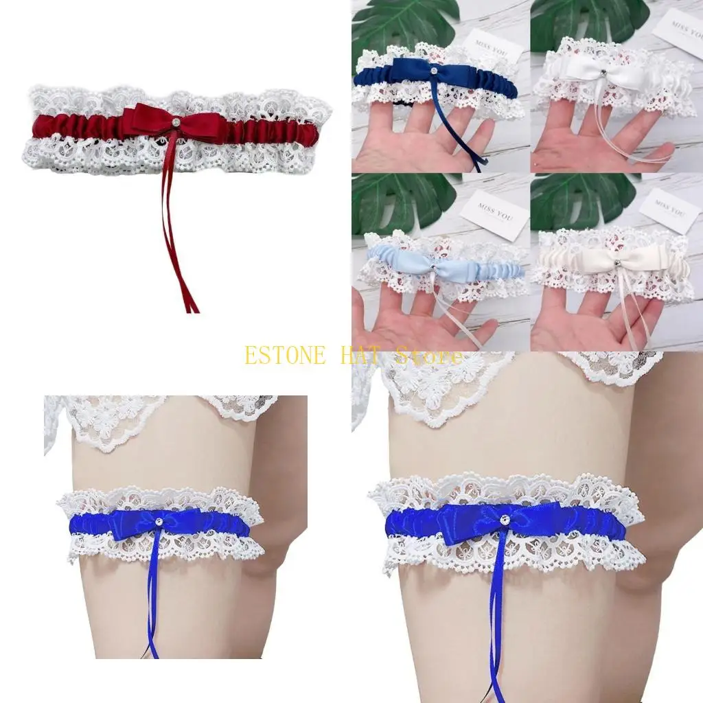 49MF Lace Wedding Garters for Bride Sexy Stretch Prom Garter Women Party Bridal Leg Garter Soft Belt with Bowknot
49MF Lace Wedding Garters for Bride Sexy Stretch Prom Garter Women Party Bridal Leg Garter Soft Belt with Bowknot