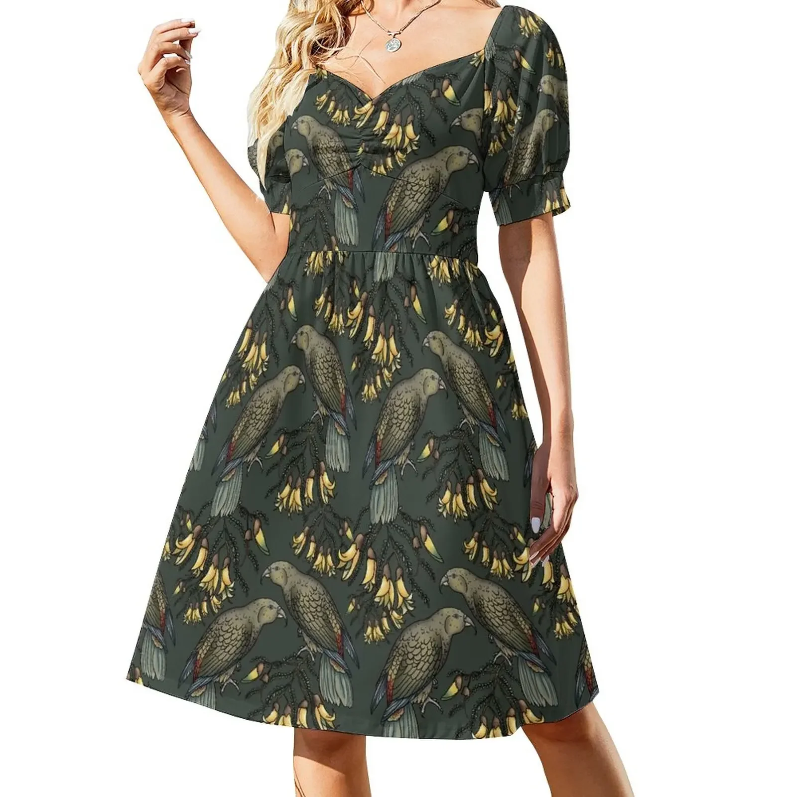 Kea in the Kowhai - Green Short-Sleeved Dress birthday dress woman dress wedding dresses for parties women elegant luxury
Kea in the Kowhai - Green Short-Sleeved Dress birthday dress woman dress wedding dresses for parties women elegant luxury