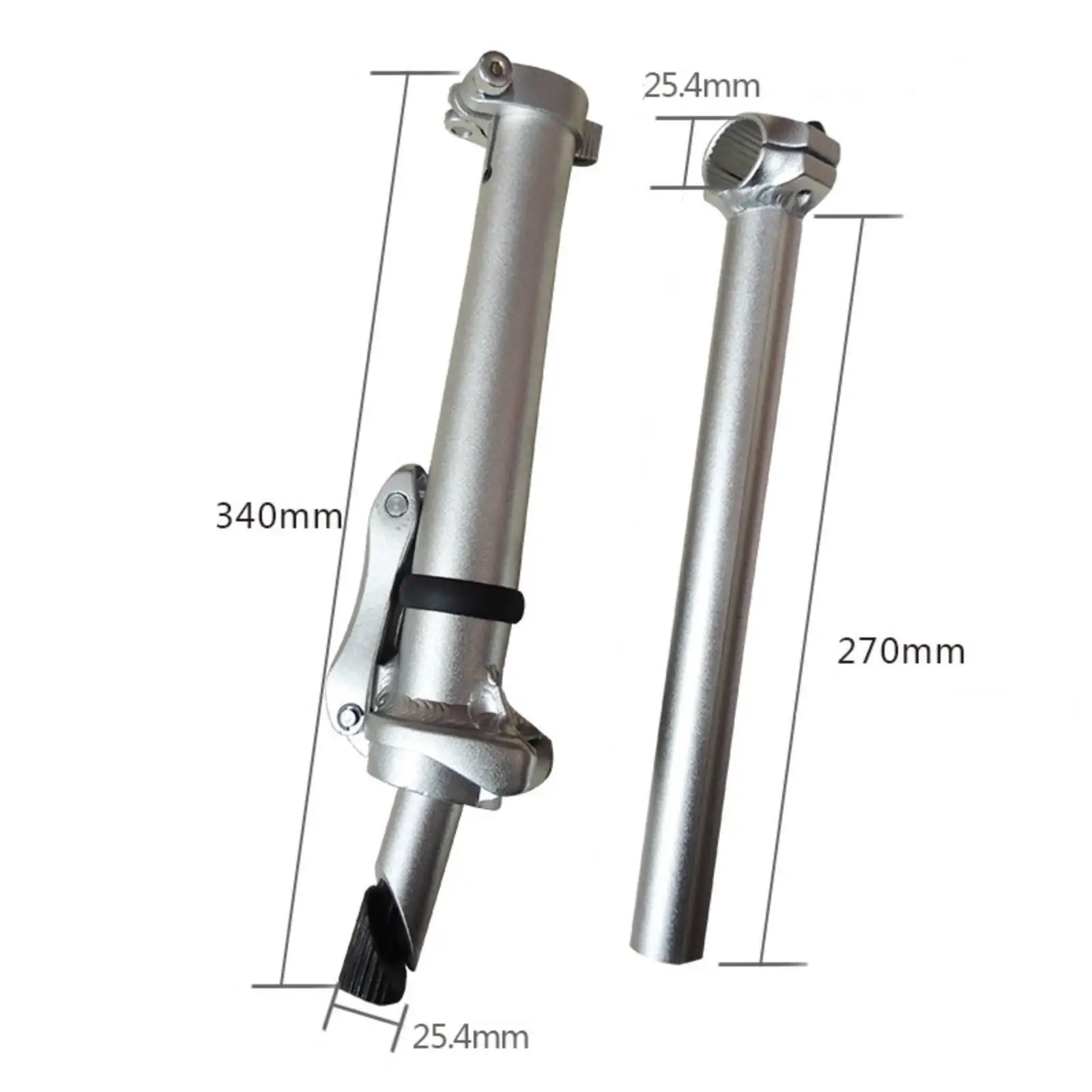 Bicycle Folding Stem Adapter Left Fold Fits Mountain Bikes Easily Install Lower Tube 340mm, Upper 270mm Compact Aluminum
Bicycle Folding Stem Adapter Left Fold Fits Mountain Bikes Easily Install Lower Tube 340mm, Upper 270mm Compact Aluminum