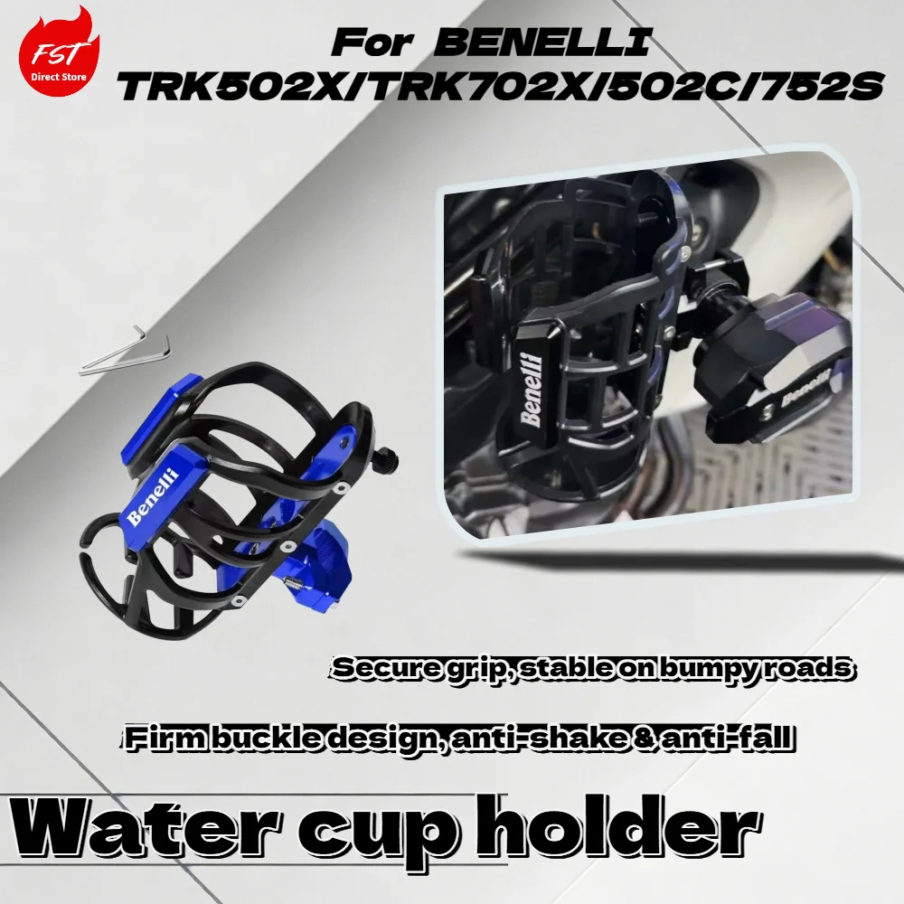 For Benelli TRK Series 502X 702X, 502C 752S, Motorcycle Crash Bar Cup Holder, Drink Bracket
For Benelli TRK Series 502X 702X, 502C 752S, Motorcycle Crash Bar Cup Holder, Drink Bracket