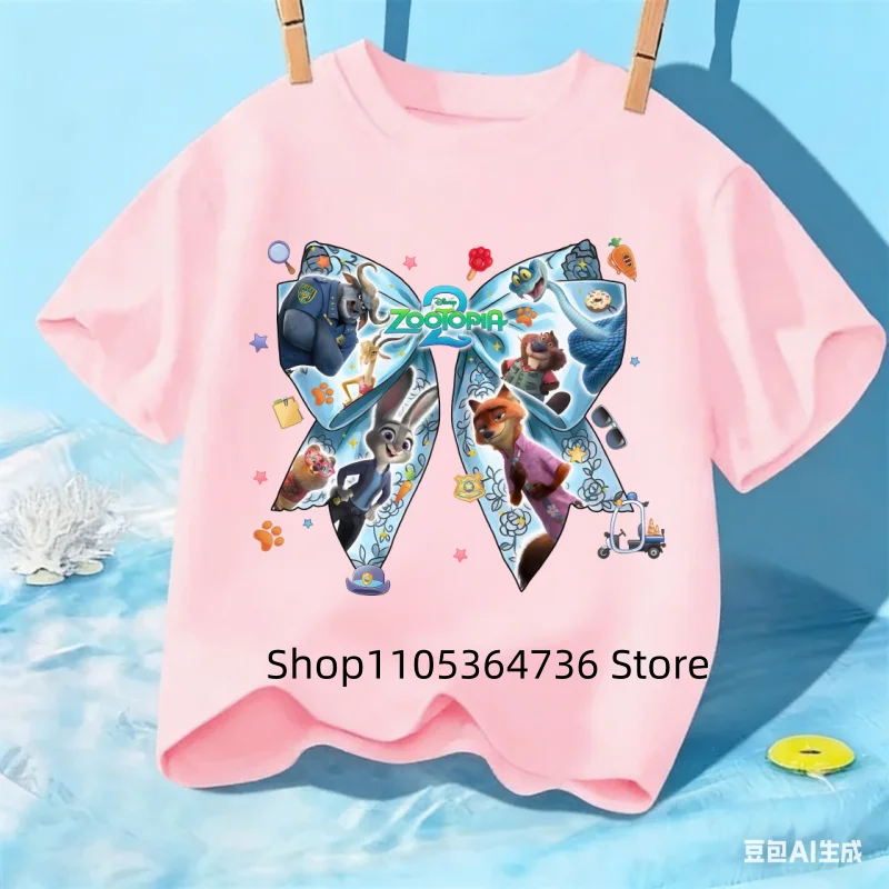 Cute Zootopia 2 Kids T-Shirt, Soft Short Sleeve, Lovely Cartoon Tops for Boys Girls4-14
Cute Zootopia 2 Kids T-Shirt, Soft Short Sleeve, Lovely Cartoon Tops for Boys Girls4-14