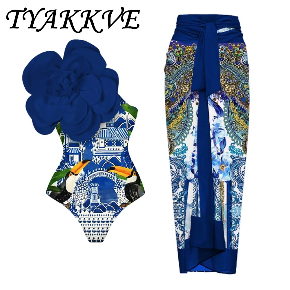 TYAKKVE New 2024 3D Flower One Piece Swimsuit Women Swimwear Monokini One Shoulder Bodysuit Dress Bathing Suit Beach Wear Summer
TYAKKVE New 2024 3D Flower One Piece Swimsuit Women Swimwear Monokini One Shoulder Bodysuit Dress Bathing Suit Beach Wear Summer