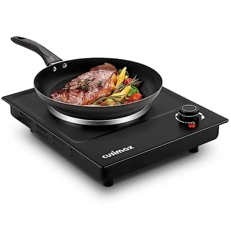 Hot Plate Single Burner Electric Cooktop 1500W Electric Burner Hot Plate for Cooking with Adjustable Temperature Portable Count
Hot Plate Single Burner Electric Cooktop 1500W Electric Burner Hot Plate for Cooking with Adjustable Temperature Portable Count