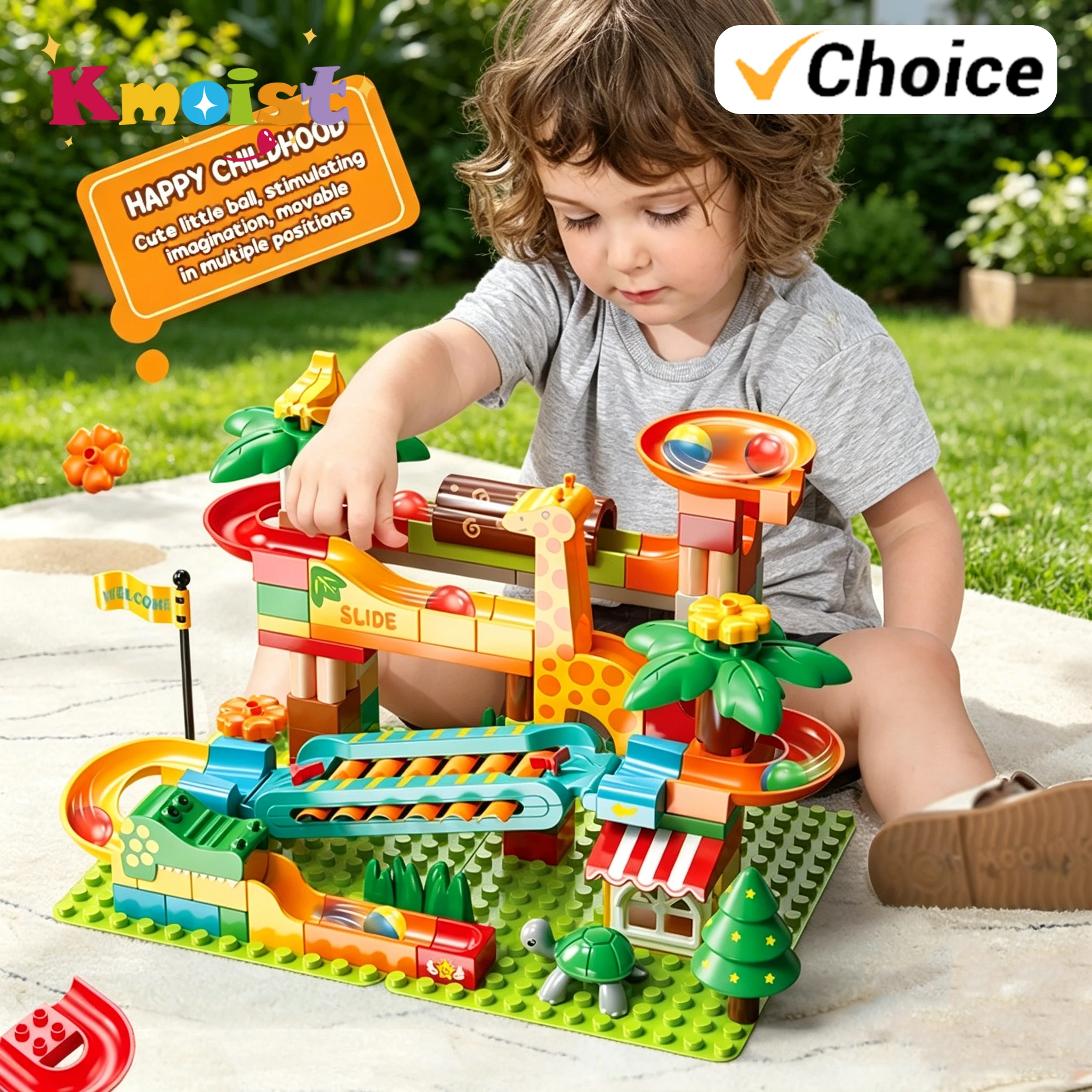 Large-sized Creative Building Blocks for Piano-playing Slide Track Ball Rolling Track Educational Assembly Toys for Boys Gifts
Large-sized Creative Building Blocks for Piano-playing Slide Track Ball Rolling Track Educational Assembly Toys for Boys Gifts