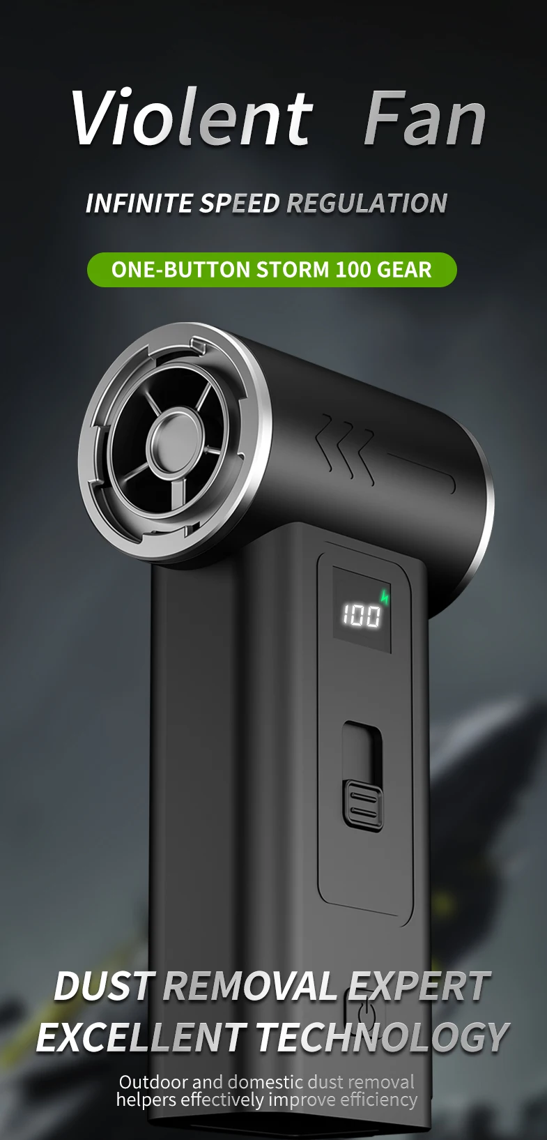 Turbo Fan Upgrade New X9 Rechargeable Blower 300000RPM Brushless Air Blower Turbo Jet Fan Portable Dust Blower Electric Dryer
Turbo Fan Upgrade New X9 Rechargeable Blower 300000RPM Brushless Air Blower Turbo Jet Fan Portable Dust Blower Electric Dryer