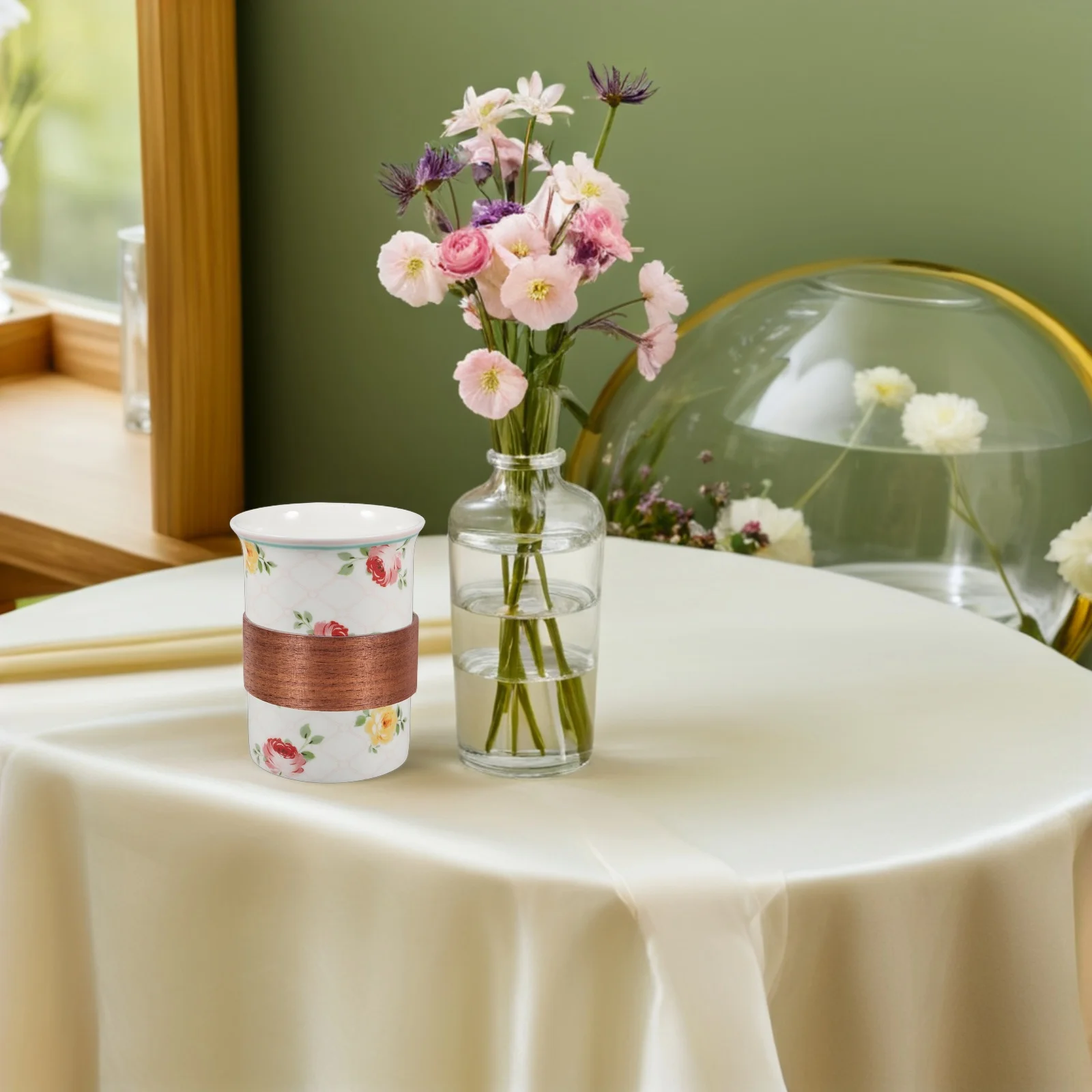 1pc Wooden Heat Insulation Cup Sleeve Sturdy Natural Wood Grain Design Portable Drink Sleeve For Coffee Tea Bottle Home Office 
1pc Wooden Heat Insulation Cup Sleeve Sturdy Natural Wood Grain Design Portable Drink Sleeve For Coffee Tea Bottle Home Office