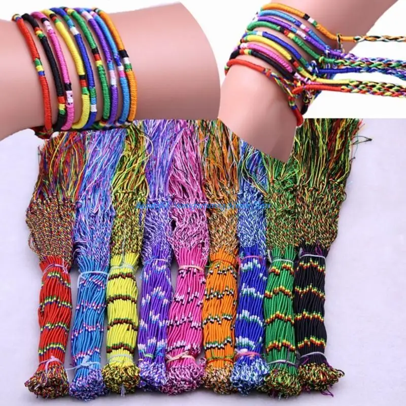 E56A Set of 100 Adjustable Friendship Bracelets Cords Hand-Making Jewelry Bracelets
E56A Set of 100 Adjustable Friendship Bracelets Cords Hand-Making Jewelry Bracelets