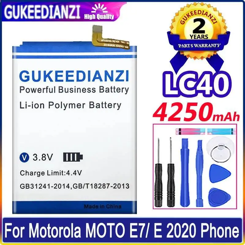 For Motorola Moto E7 E 2020 LC40 Long-Lasting Performance Mobile Phone Battery 4250Mah
For Motorola Moto E7 E 2020 LC40 Long-Lasting Performance Mobile Phone Battery 4250Mah
