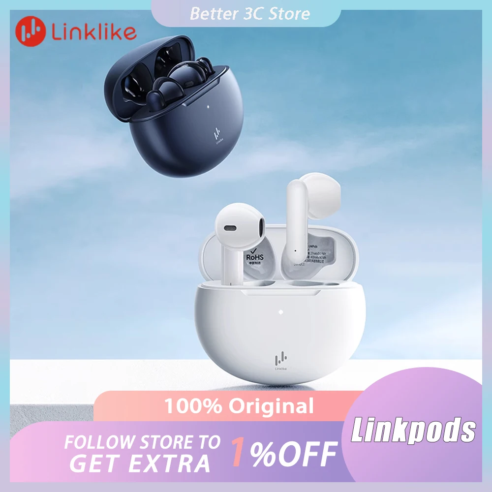 Linklike Linkpods наушники с шумоподавлением Bluetooth беспроводные наушники двусторонние стерео длительный срок службы батареи водонепроницаемый индивидуальный подарок
Linklike Linkpods наушники с шумоподавлением Bluetooth беспроводные наушники двусторонние стерео длительный срок службы батареи водонепроницаемый индивидуальный подарок