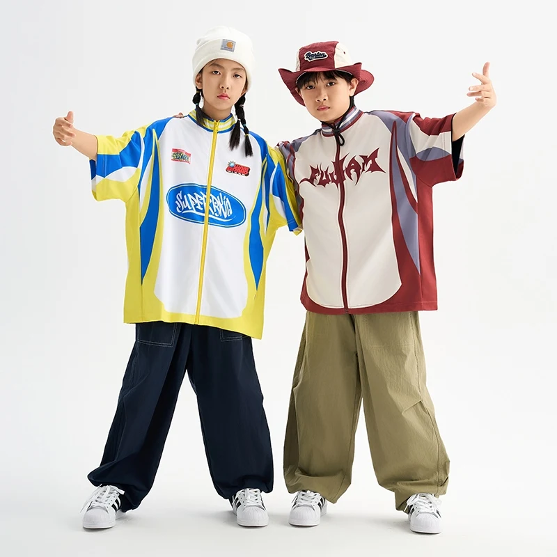 Fashion Baseball Shirt Cargo Pants For Boys Street Dance Suits Girls Jazz Clothing Ballroom Dance Outfit Kpop Costume DQS19958
Fashion Baseball Shirt Cargo Pants For Boys Street Dance Suits Girls Jazz Clothing Ballroom Dance Outfit Kpop Costume DQS19958