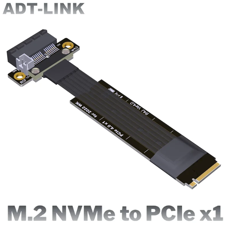 Кабель расширения ADT-Link PCIe 4,0 м, 2 NVMe к x1, графическая карта PCI-E 4.0, кабель-удлинитель Gen4 для адаптера M.2 NVMe
Кабель расширения ADT-Link PCIe 4,0 м, 2 NVMe к x1, графическая карта PCI-E 4.0, кабель-удлинитель Gen4 для адаптера M.2 NVMe