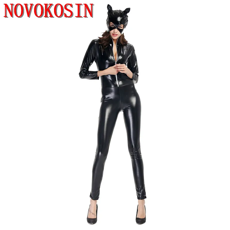 Женский костюм для косплея M-3XL Wet Look из искусственной кожи с кошачьими ушками
Женский костюм для косплея M-3XL Wet Look из искусственной кожи с кошачьими ушками