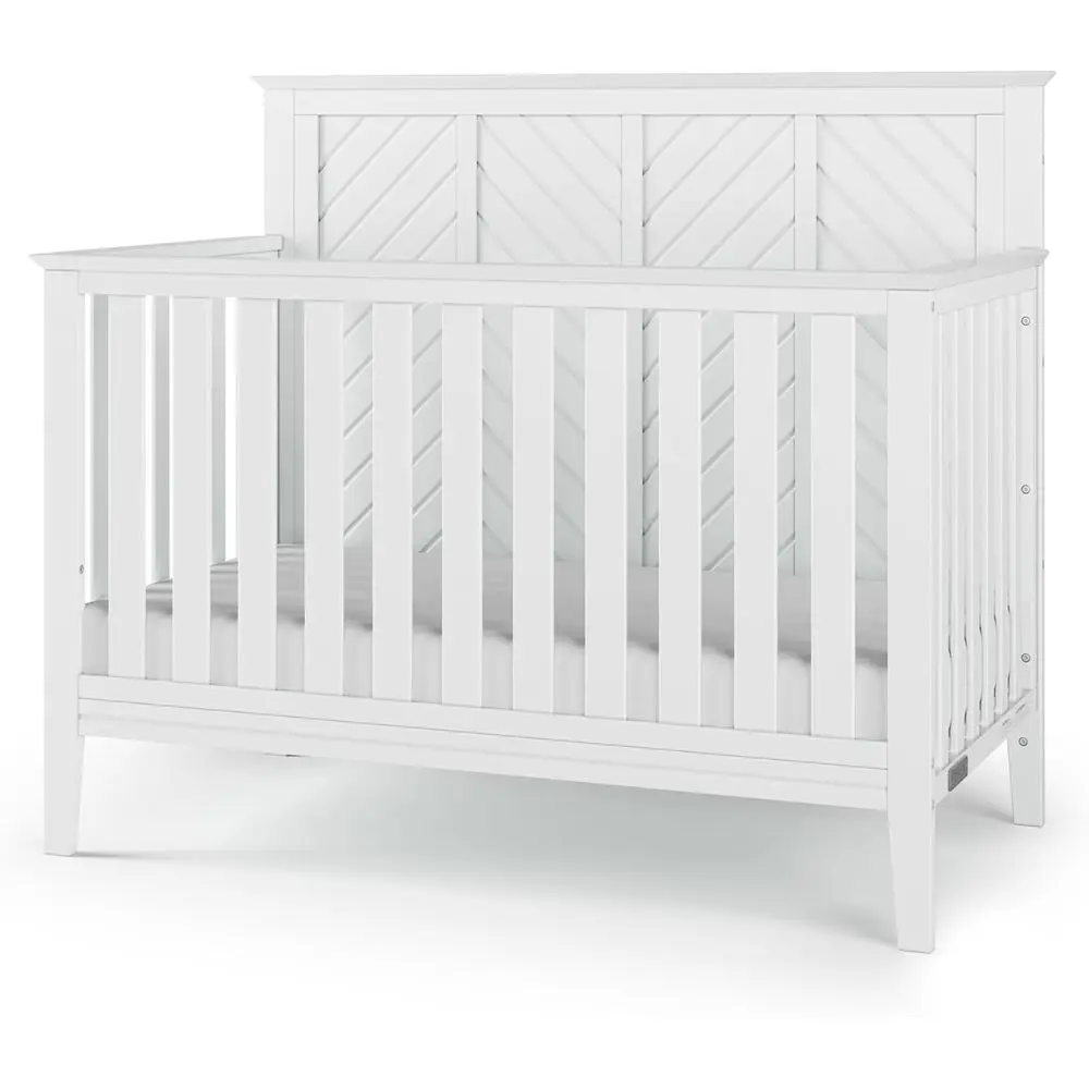 Convertible Wooden Baby Crib, Converts to Daybed, Toddler Bed, Full-Size Bed, 3 Mattress Heights, Non-Toxic Finish, Matte White
Convertible Wooden Baby Crib, Converts to Daybed, Toddler Bed, Full-Size Bed, 3 Mattress Heights, Non-Toxic Finish, Matte White