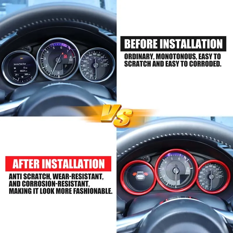 Aluminum alloy Car styling suitable for Mazda MX-5 ND 2016-2026 front dashboard decorative frame upgrade ring decorative ring
Aluminum alloy Car styling suitable for Mazda MX-5 ND 2016-2026 front dashboard decorative frame upgrade ring decorative ring