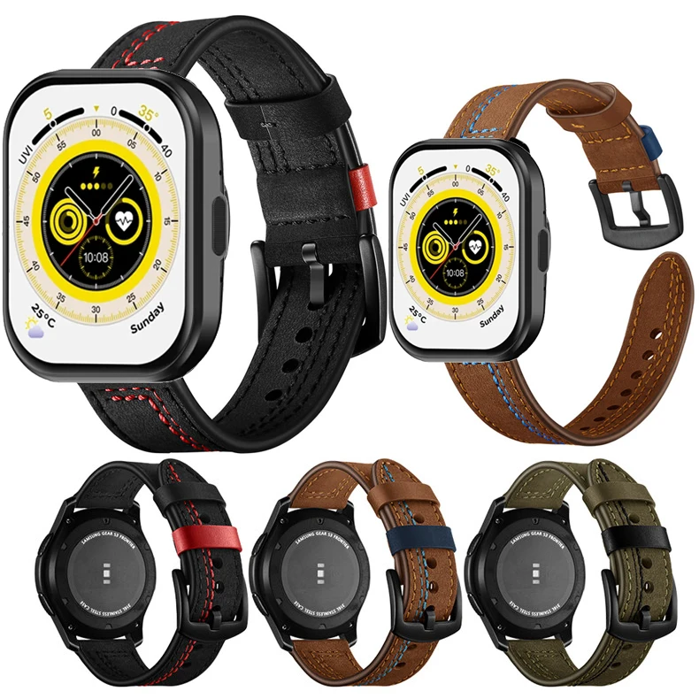 Quick Release Leather Watchbands for Zeblaze GTS 3 Casual Belt Smart Watch Strap Soft Bracelet Wrist Watch Band 22mm
Quick Release Leather Watchbands for Zeblaze GTS 3 Casual Belt Smart Watch Strap Soft Bracelet Wrist Watch Band 22mm