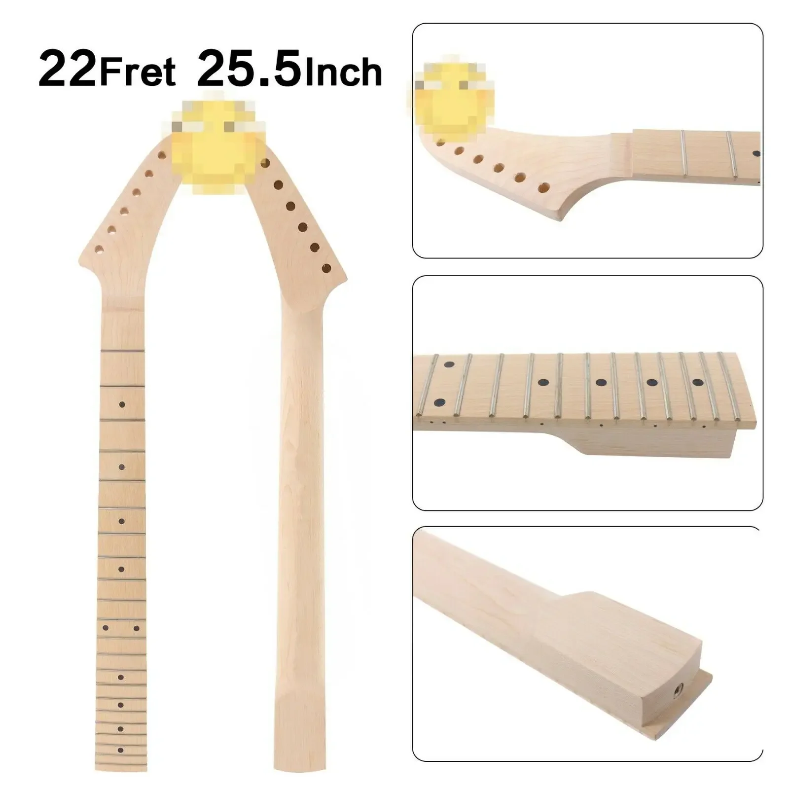 22Fret 25.5 Inch Electric Guitar Neck Canada Maple Fretboard Unfinished #S
22Fret 25.5 Inch Electric Guitar Neck Canada Maple Fretboard Unfinished #S