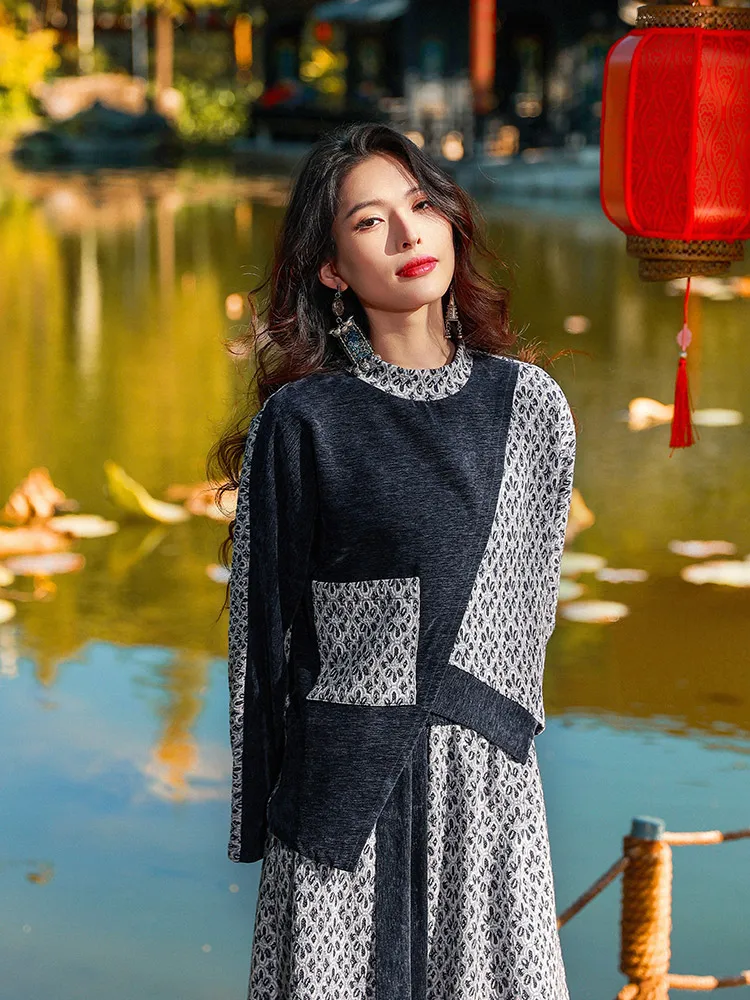 Yang Li Original Design Long Sve round Ne Embroidered Top Women's Spring Winter Traditional Chinese Sle Faionable
Yang Li Original Design Long Sve round Ne Embroidered Top Women's Spring Winter Traditional Chinese Sle Faionable