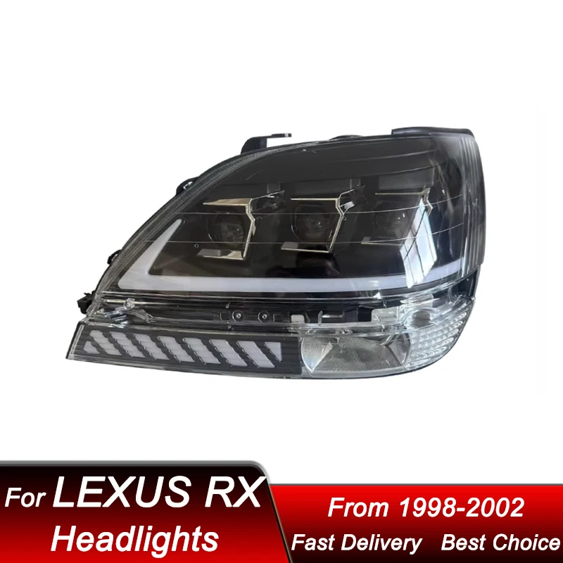 Pop Car Headlights For Lexus RX RX300 1998-2002 New Style Full LED Assembly Upgrade High Configure Projector Lens Accessories Ki
Pop Car Headlights For Lexus RX RX300 1998-2002 New Style Full LED Assembly Upgrade High Configure Projector Lens Accessories Ki