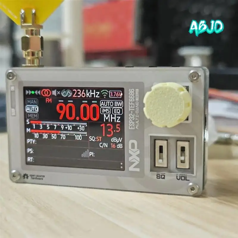 ABJO-Mini DSP Radio Full Band Radio ESP32 FM/LW/MW/SW Radio Receiver 2.0 Inch IPS Screen
ABJO-Mini DSP Radio Full Band Radio ESP32 FM/LW/MW/SW Radio Receiver 2.0 Inch IPS Screen