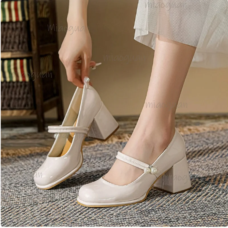 Mary Jane Shoes for Women 2026 Wine Red Chunky Heels Sweet Style Shallow Mouth Pumps Leather Loafers Shoes Girls Heels Women
Mary Jane Shoes for Women 2026 Wine Red Chunky Heels Sweet Style Shallow Mouth Pumps Leather Loafers Shoes Girls Heels Women